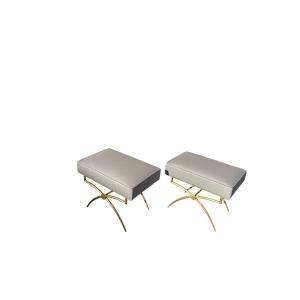 Pair Of Stools By René Prou