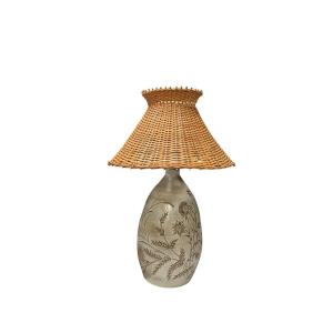 Large Ceramic Lamp By Marius Bessone In Vallauris