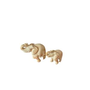 Two Ivory Elephants