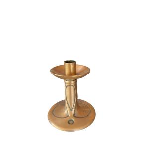 Bronze Candlestick In The Archibald Knox Style