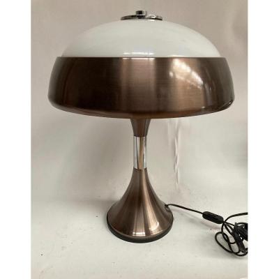 Vintage 1970 Metal And Altuglass Lamp