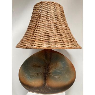 1970 Ceramic Lamp In The Style Of  Vallauris