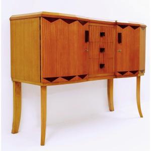 Cabinet In Satinwood Veneer, France, 1930's