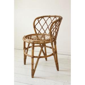 Rattan Armchair, 1960-70s