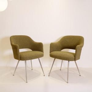 Pair Of Saarinen Chairs - Reupholstered