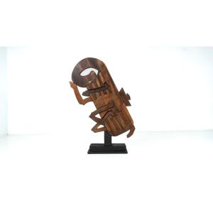 Wooden Sculpture By Luciano Bertolotto, Italy, 1990s