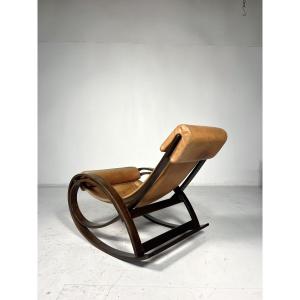Rocking Chair Sgarsul By Gae Aulenti For Poltronova, Italy, 1960s