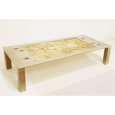 Ceramic Coffee Table - French - 1970s