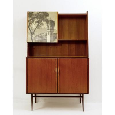 1950s Italian Teak High Sideboard