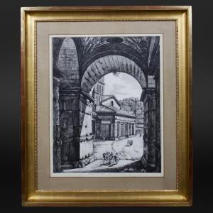 Luigi Rossini, The Arch Of Janus, From Antichità Romane, Intaglio, Rome, 1819