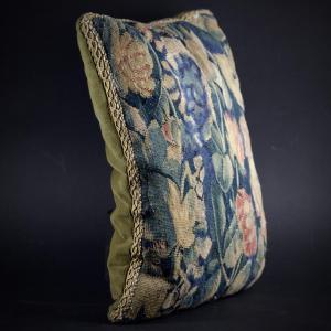 Large Decorative Cushion, 18th-century Aubusson Tapestry