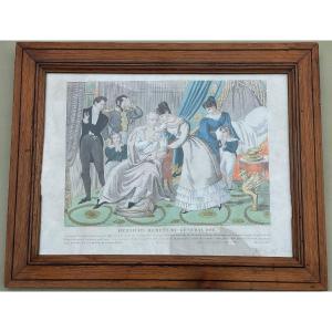 General Foy (ham 1775 - Paris 1825) Polychrome Engraving XIX Th