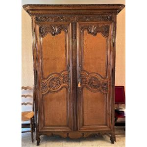 Norman Wedding Cabinet In Blond Oak XVIIIth