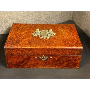 Large Box Or Casket Decorated With Cherubs, Napoleon III 19th Century