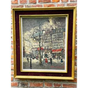 View Of Paris By Simon Kramer 20th Century