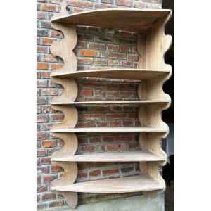 Large And Atypical Corner Shelf, Library, Kitchen, Winter Garden…