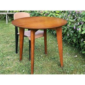 Round Table, Base Reminiscent Of Those In The “airplane Wing” Of Jean Prouvé
