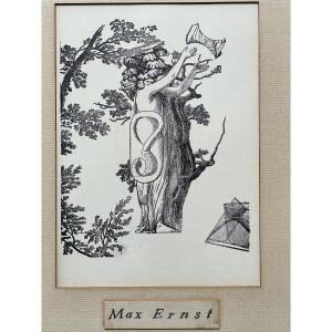 Engraving By Max Ernst Surrealist (andré Breton – Lautréamont)