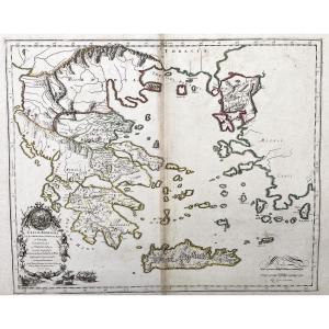 Ancient Greece Map “graecia Foederata” 1730