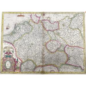 Old Antique Map Of Germania By Gerard Mercator - Germany In 1623