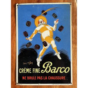 Plaque, Advertising Sheet Jean d'Ylen, Vercasson For Barco Shoe Polishes