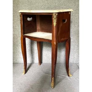Louis XV Mahogany Bedside Or Living Room Table, 19th Century