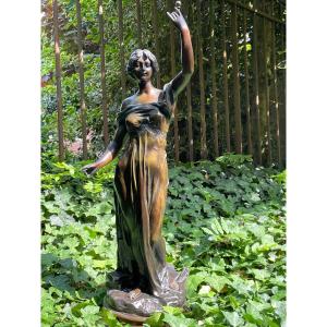 Sculpture Of A Young Woman Entitled "science" By Constant