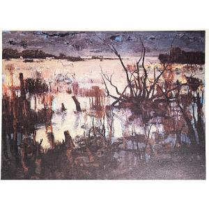 Jacques Winsberg Lithograph: "horses In The Camargue"