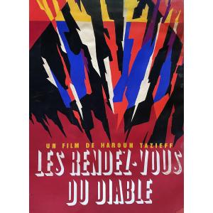 Original Film Poster Design: Haroun Tazieff's "the Devil's Rendezvous" - Volcanism