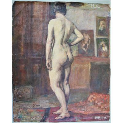 The Model: Naked Woman In The Canepa Workshop