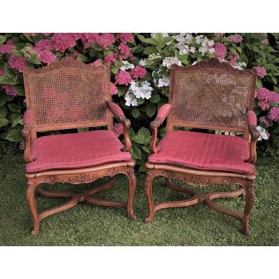 Pair Of Regency Style Armchairs