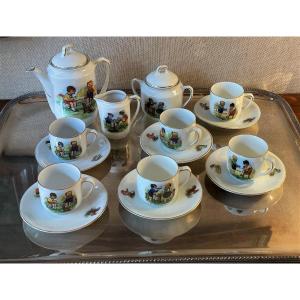 Childrens Scene Polychrome Decor Coffee Service