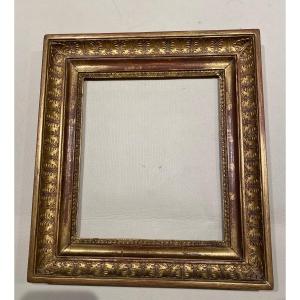 Frame In Golden Wood Decorated With Palmettes