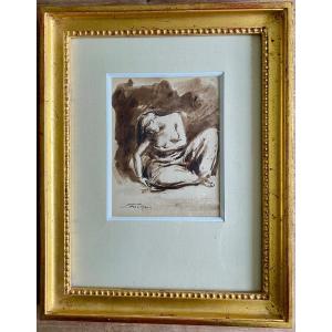 Wash Drawing By Leonid Frechkop