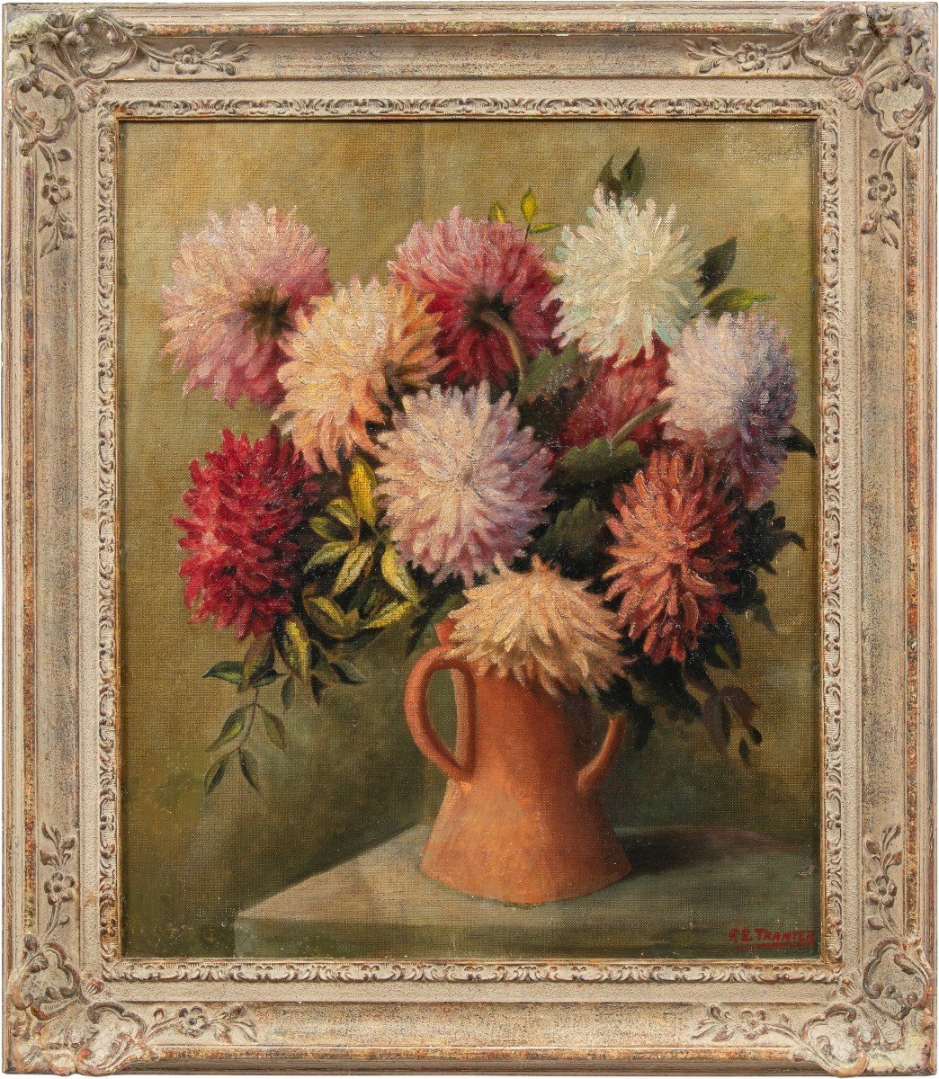 Pittore inglese (XX sec.) - Vaso di fiori.