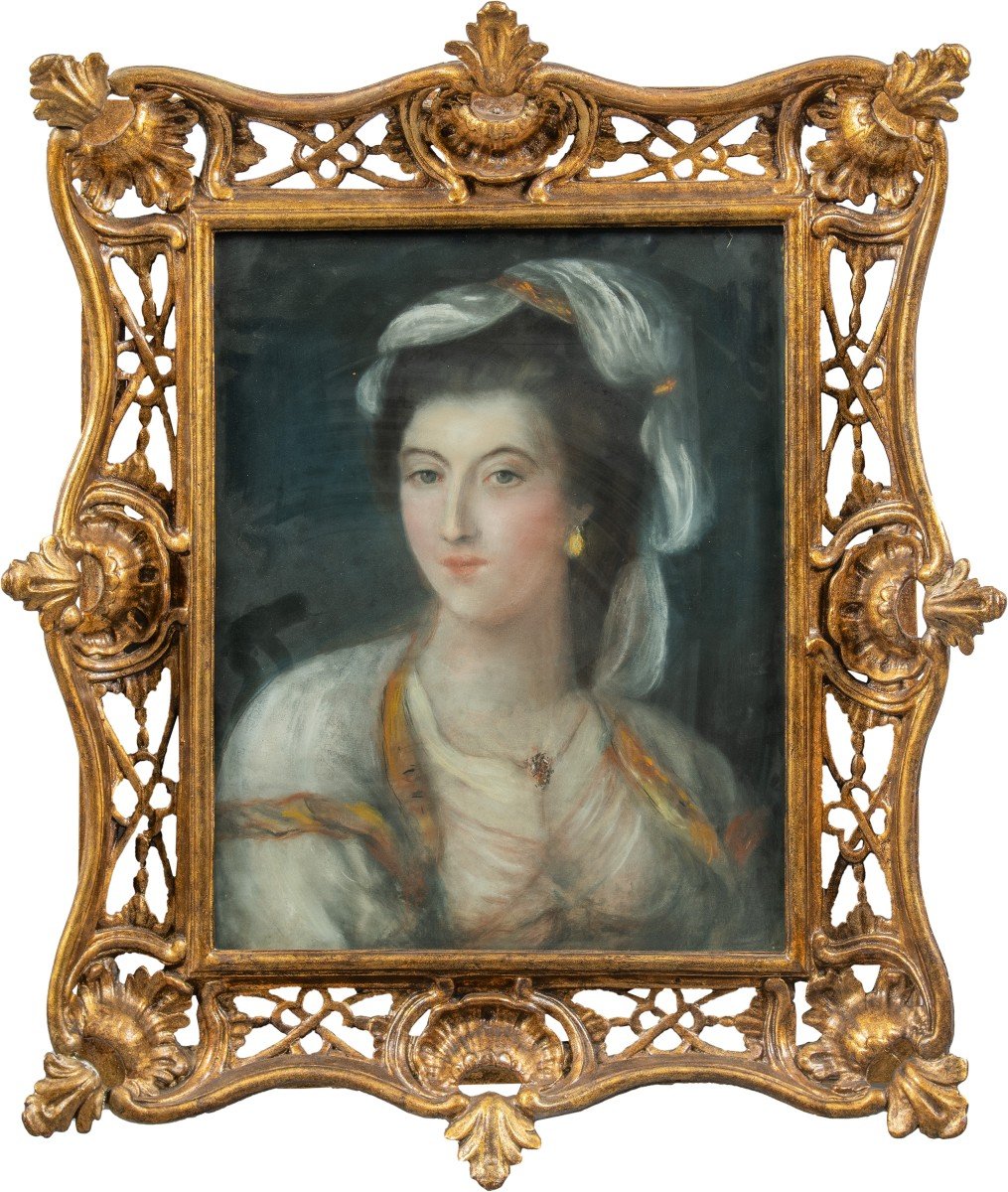 Seguace di Rosalba Carriera (Venezia 1673 - ivi 1757) - Ritratto di dama.