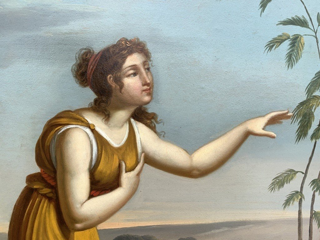 Pittore italiano (XVIII-XIX sec.) - Allegoria romana.-photo-3
