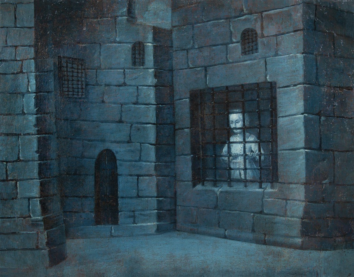 Pittore francese (XVIII sec.) - Giuseppe in prigione.