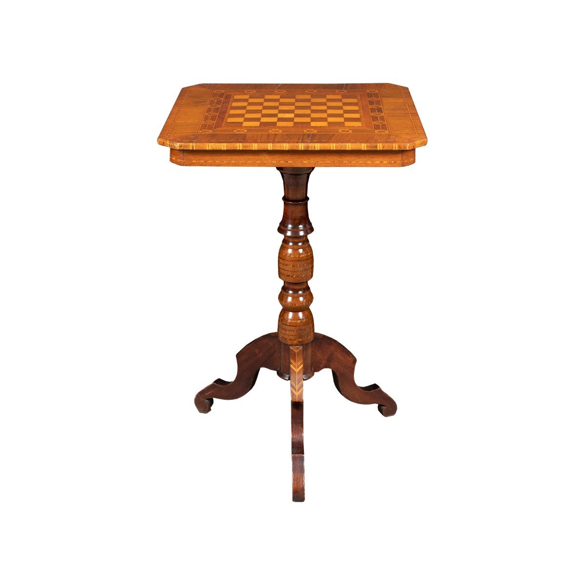 Tavolino in legno intarsiato. Sorrento, inizi XIX sec.-photo-2