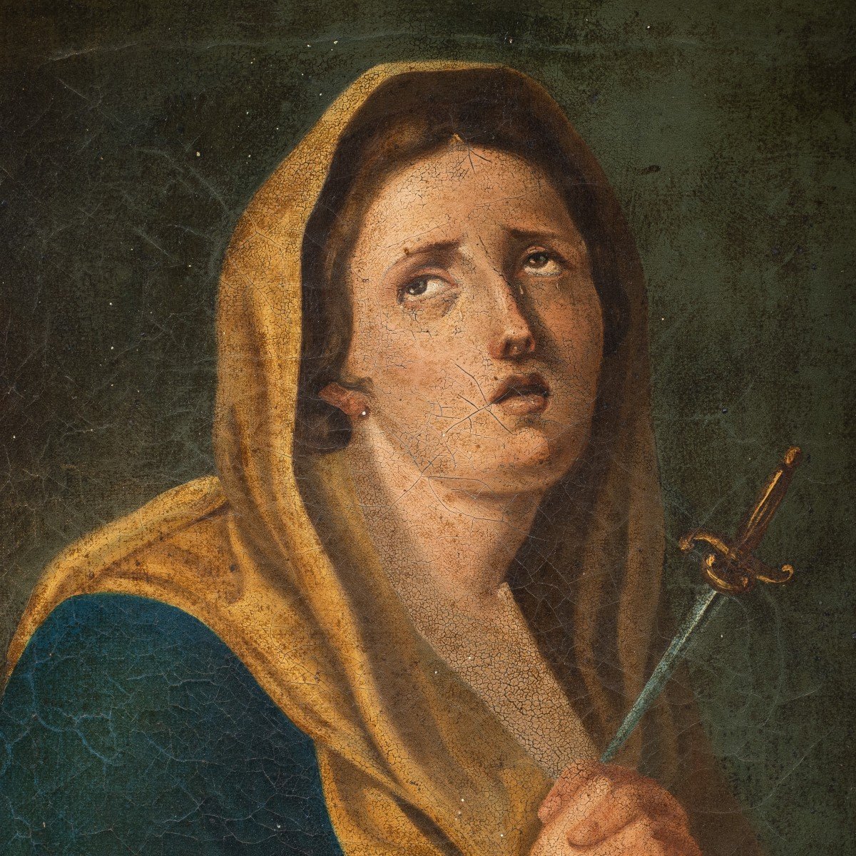 Pittore italiano (inizi XIX sec.) - Mater Dolorosa.-photo-2