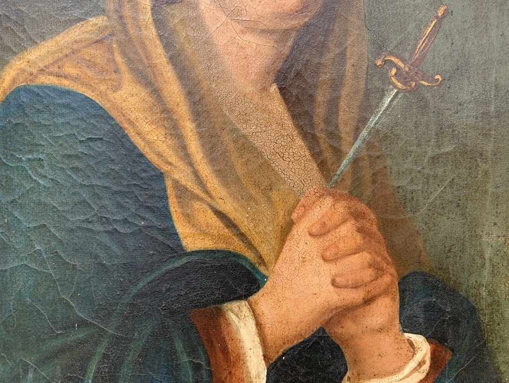Pittore italiano (inizi XIX sec.) - Mater Dolorosa.-photo-1