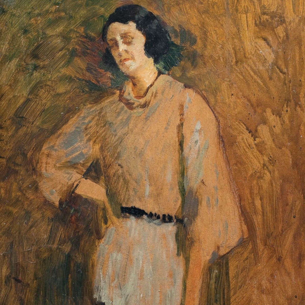 Vincenzo De Stefani (Verona, 1859 – Venezia, 1937) - Ritratto di donna.-photo-2