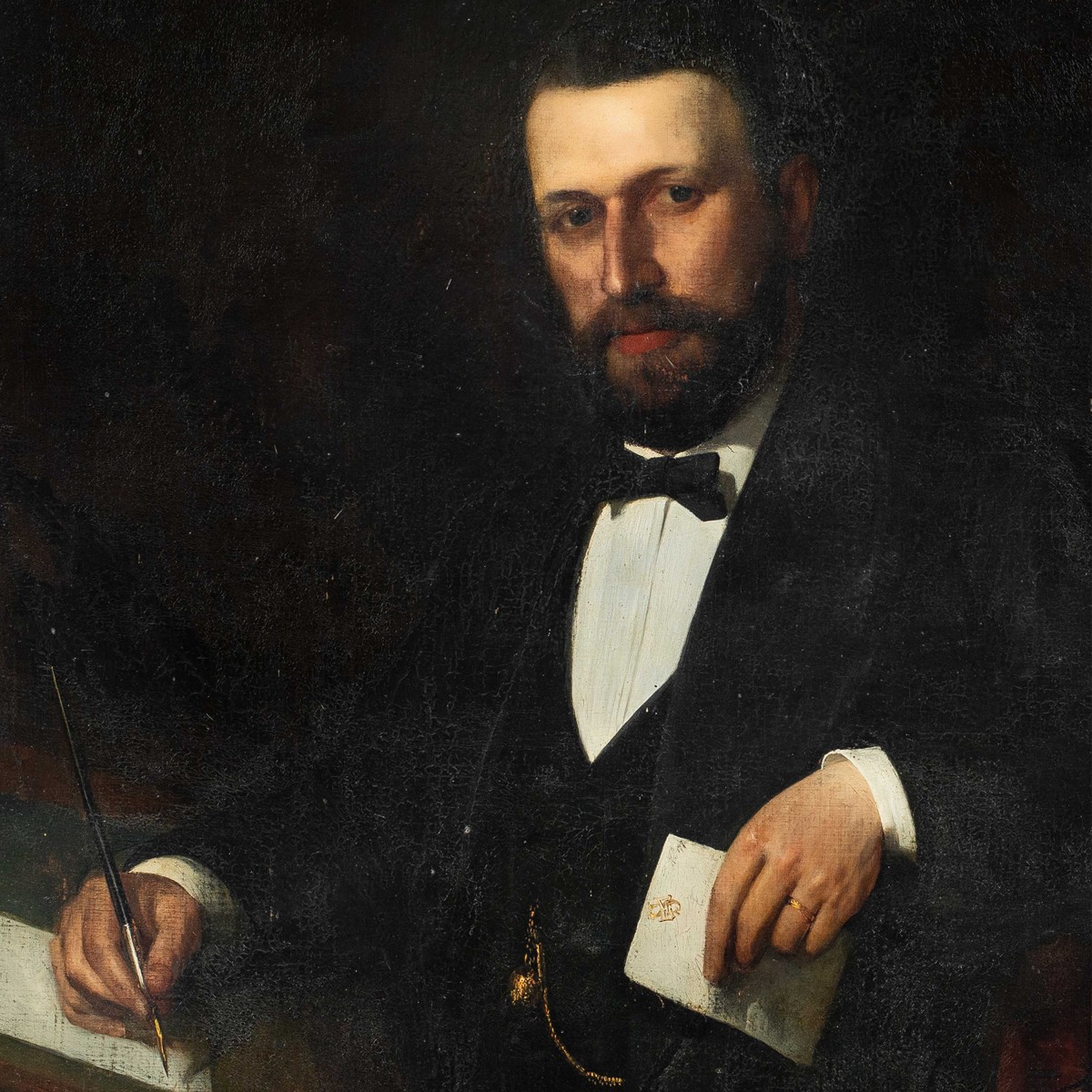 Tobias Edward Rosenthal, detto Toby (Strasburgo 1848 - Monaco 1917) - Ritratto di gentiluomo-photo-2