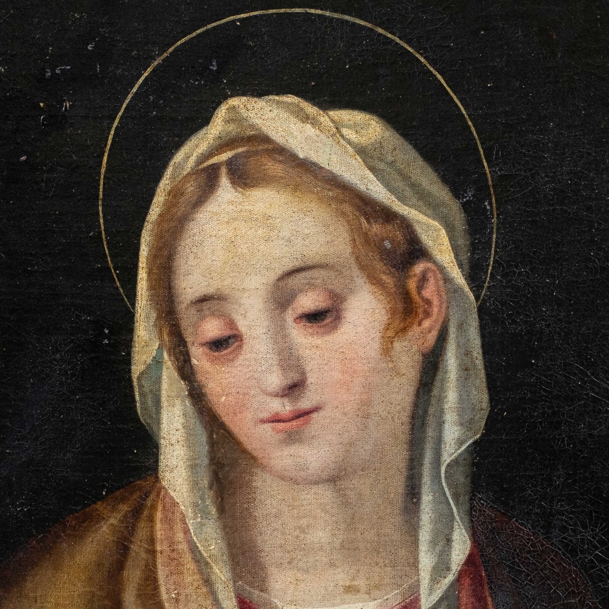 Maestro umbro-romano (XVI-XVII sec.) - Madonna orante.-photo-2