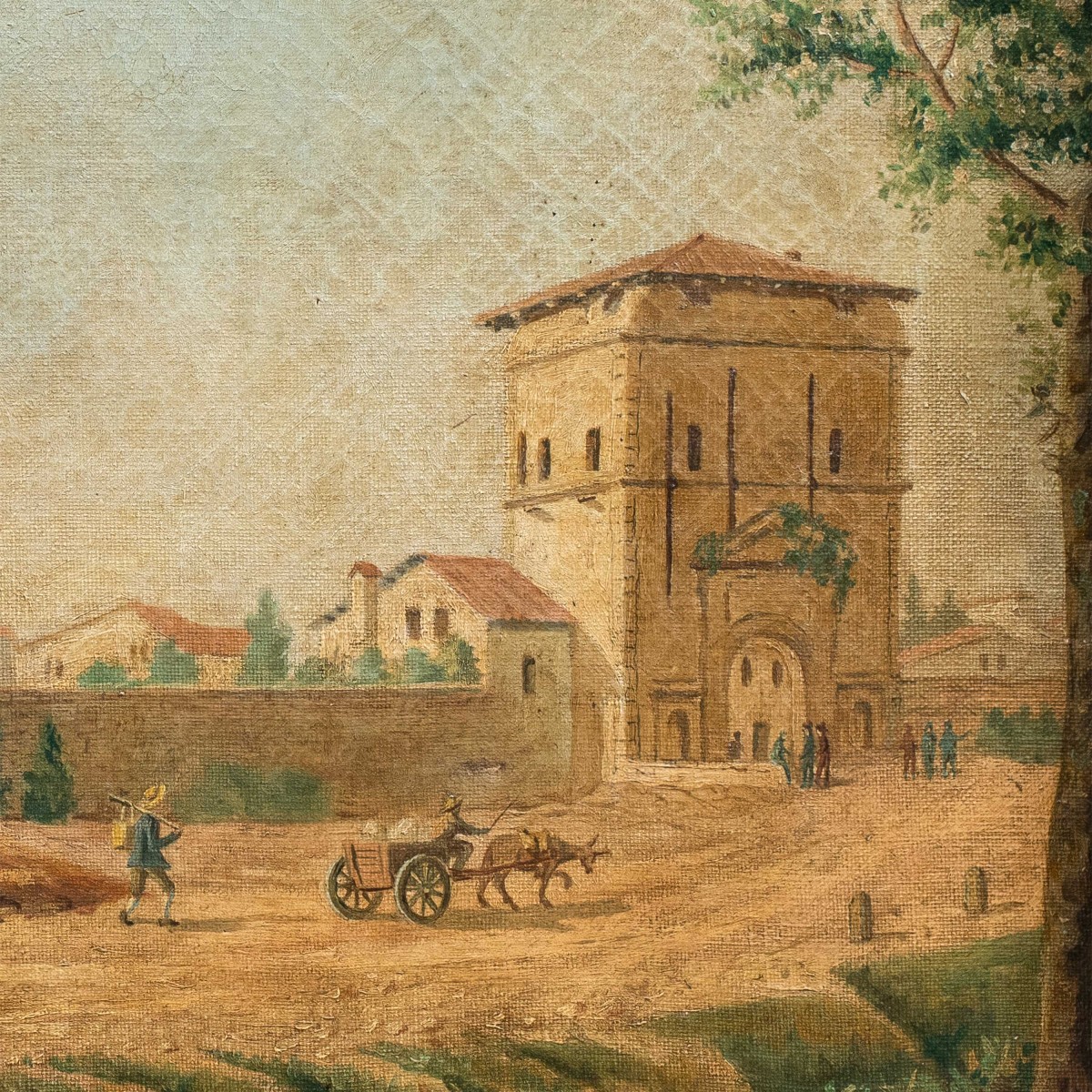 Pittore veneto (XIX sec.) - Padova, Porta Liviana.-photo-3