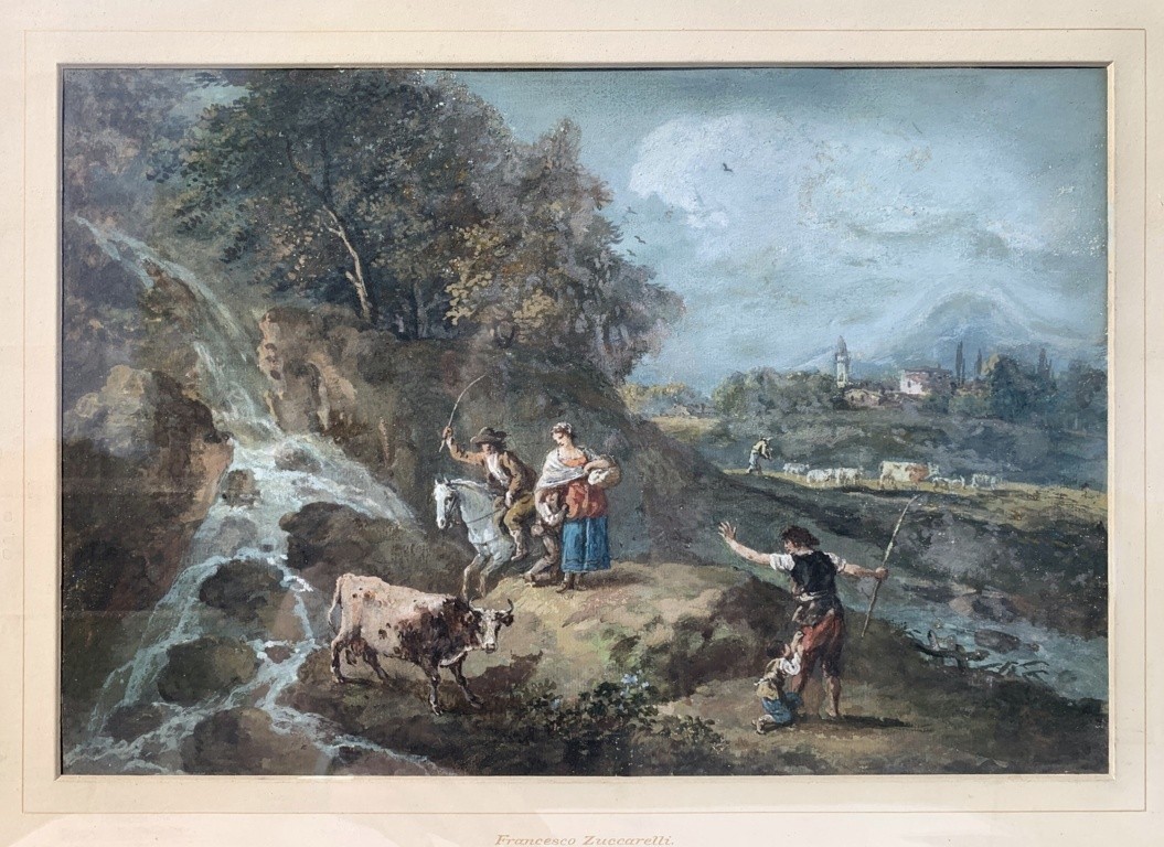 Francesco Zuccarelli (Pitigliano 1702 - Firenze 1788) - Paesaggio fluviale.-photo-4