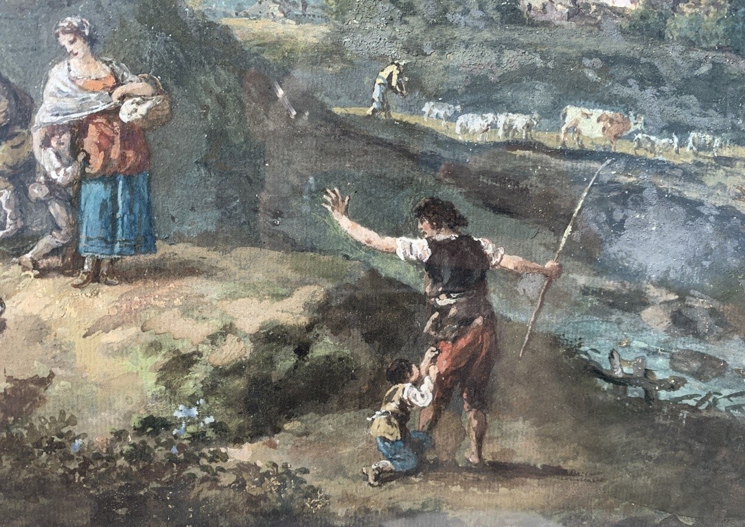 Francesco Zuccarelli (Pitigliano 1702 - Firenze 1788) - Paesaggio fluviale.-photo-2