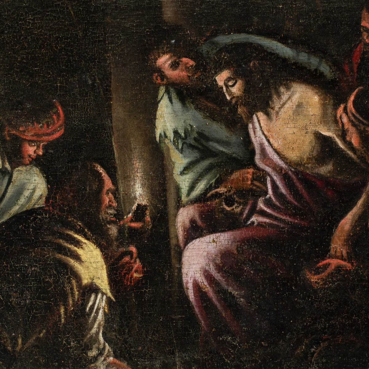 Seguace di Jacopo Da Ponte, detto Jacopo Bassano (XVII) - Cristo deriso.-photo-2