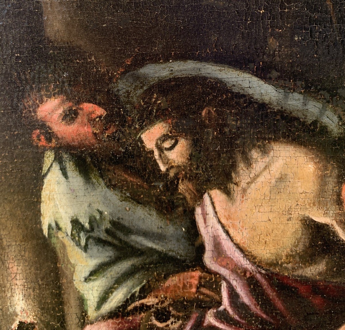 Seguace di Jacopo Da Ponte, detto Jacopo Bassano (XVII) - Cristo deriso.-photo-2