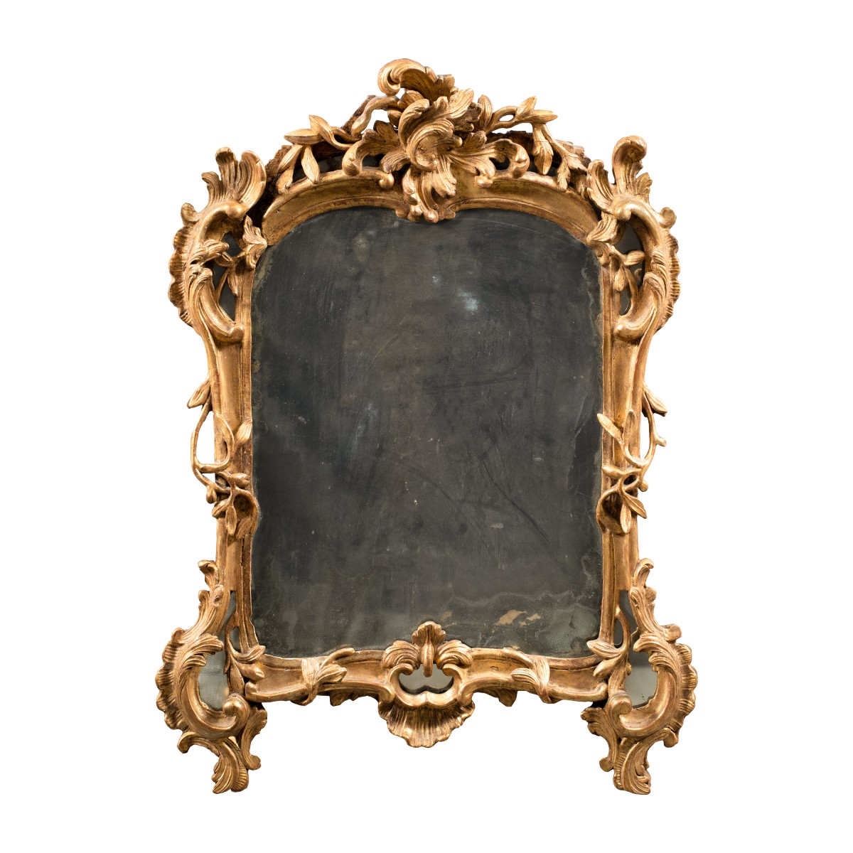 Specchierina in legno intagliato e dorato. Venezia, XVIII secolo.